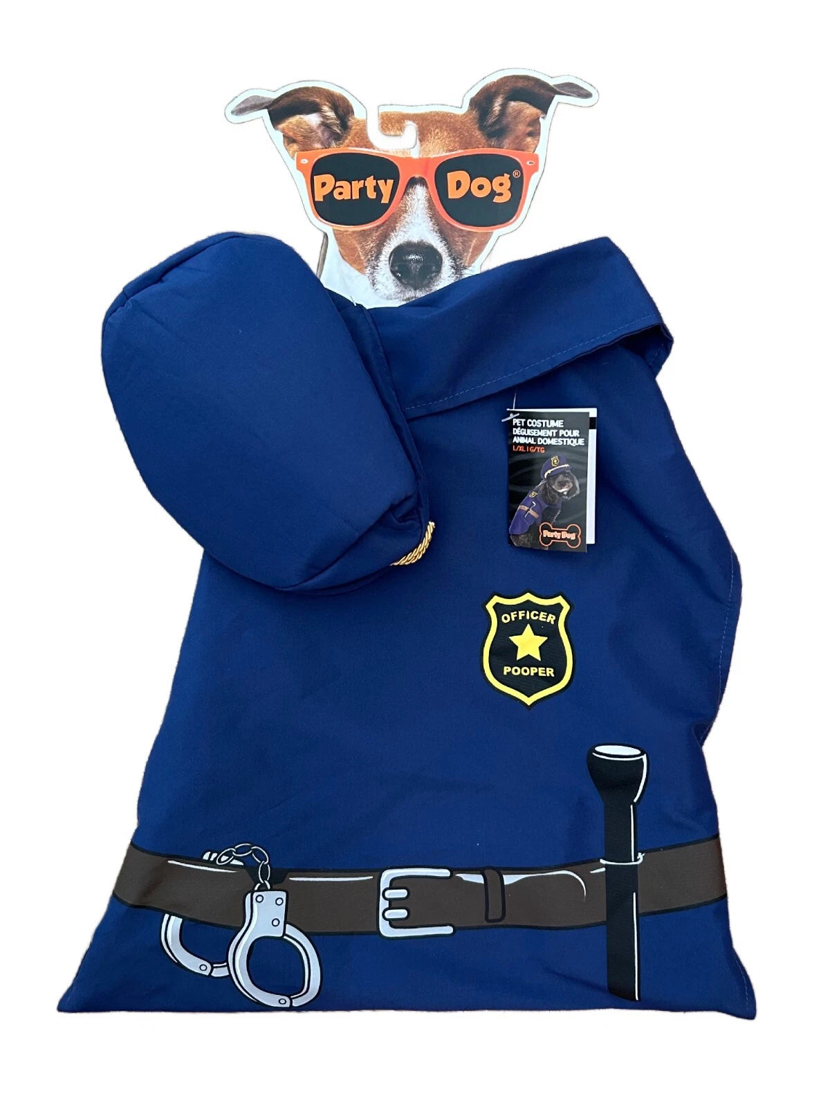 Police Officer Pet Costume - L/XL (21" - 27")