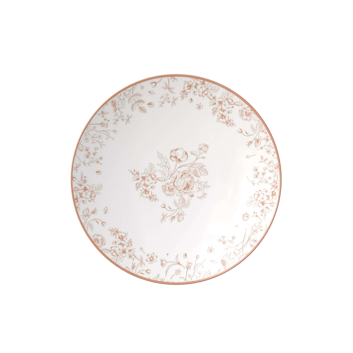 8 In. Toile Design Plastic Plates | 10 Count
