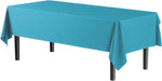Turquoise Plastic Table Cover - 54 In. x 108 In.