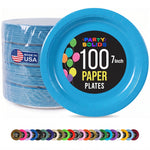 7 in. Turquoise Paper Plates | 100 Count