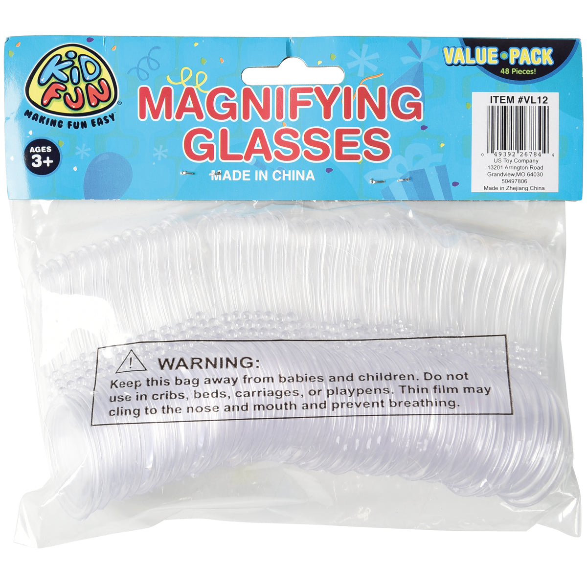 Magnifying Glasses/48 Per Pkg - 48 Count