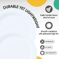9 in. White Paper Plates | Case of 1000