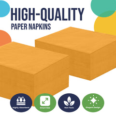 Yellow Luncheon Napkins | 100 Count