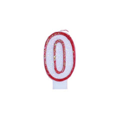 3 In. 0 Birthday Candle