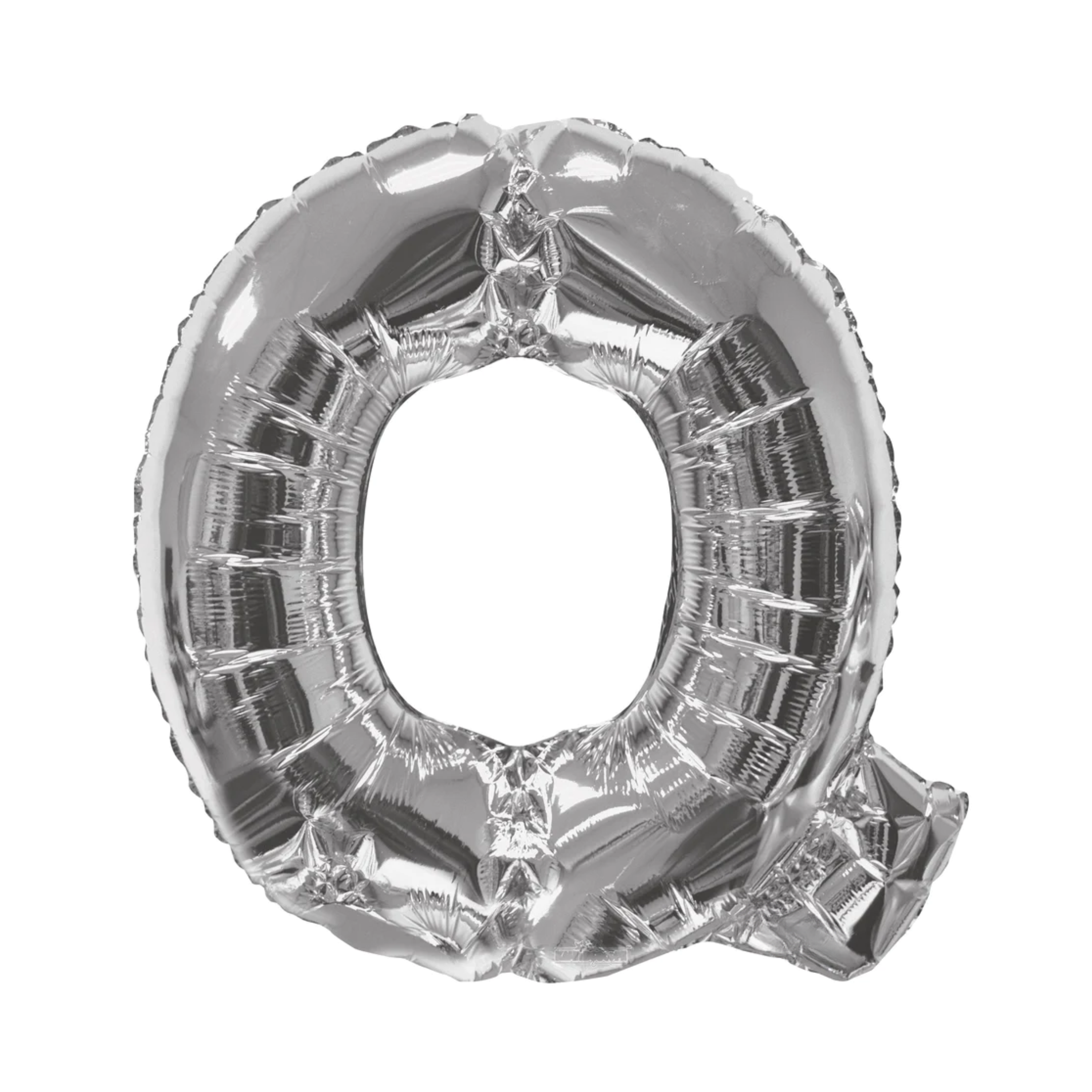 34" Letter Q Silver Mylar Balloon