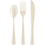 Heavy Duty Ivory Cutlery Combo - 7.5 in. - 24 Count